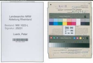 Entnazifizierung Peter Lueck , geb. 04.05.1907 (Laborant)