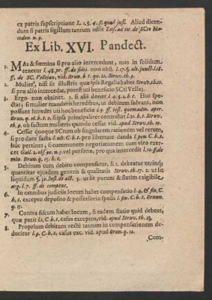 Ex Libr. XVI. Pandect.