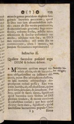 133-135, Instructio II