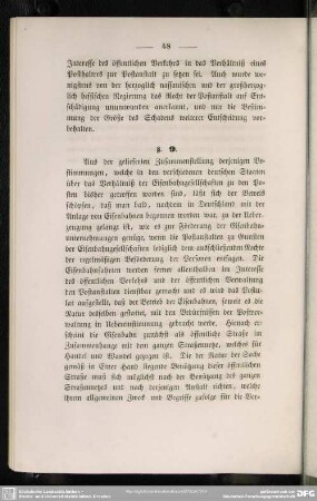 §. 9 [Betrachtungen über diese Bestimmungen aus dem staatsrechtlichen und staatswirthschaftlichen Gesichtspunkte]