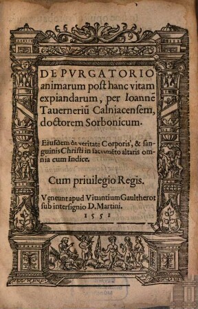 De Purgatorio animarum post hanc vitam expiandarum