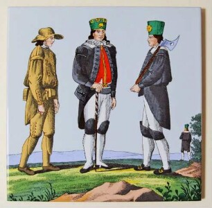 Hauer, Untersteiger und Hauer in Paradetracht, um 1830
