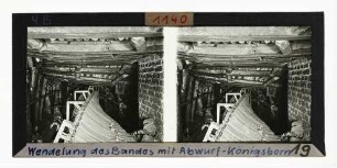 Schachtanlage Königsborn, Wendelung des Bandes mit Abwurf
