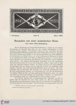 1: Bauspäne von einer anatolischen Reise
