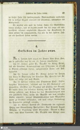 4. Hofleben im Jahre 1828