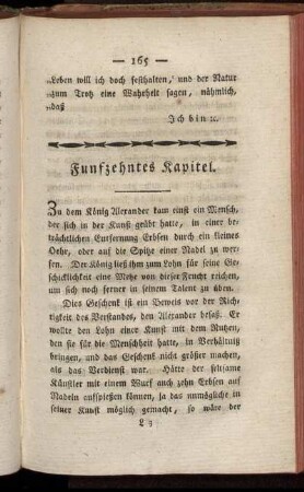 Funfzehntes Kapitel.