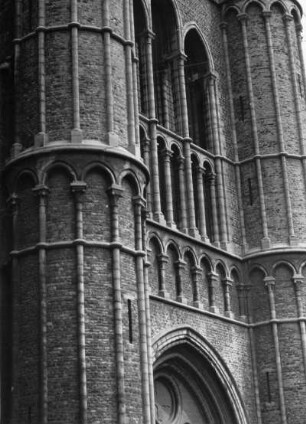 Westfassade der Liebfrauenkirche, Brügge, Flandern, Belgien
