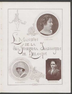 La mansión de la sra. Josefina Ibargoyen de Beloqui