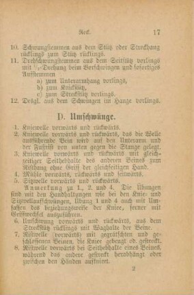 D. Umschwünge