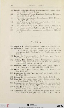 Porträts (Nr. 559-657)