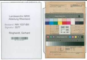 Entnazifizierung Gerhard Ringhandt , geb. 16.11.1907 (Vermessungsrat)
