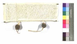 Heinz Weckerlin, Bürger zu Öhringen (Orengew), Gefängnis; Siegel: Hans und Engelhard von Berlichingen.