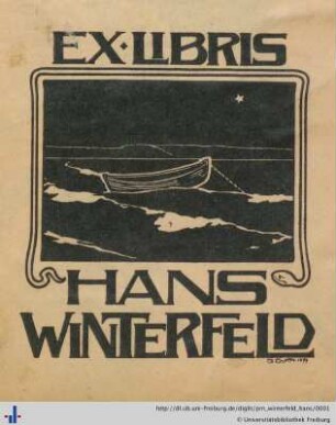 [Provenienz]: Winterfeld, Hans