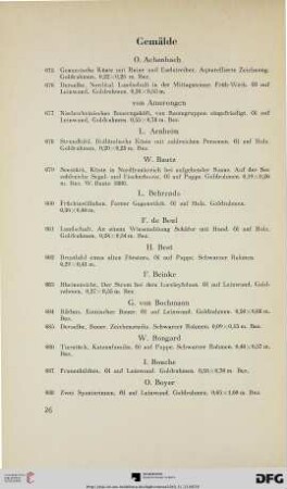 Gemälde (Nr. 675-882/900)