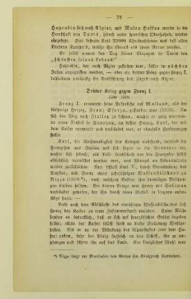 Dritter Krieg gegen Franz I. 1536 - 1538
