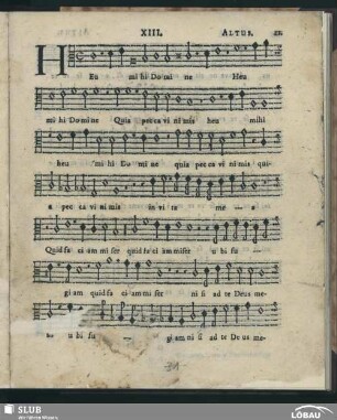 XIII. Heu mihi Domine; SWV 65