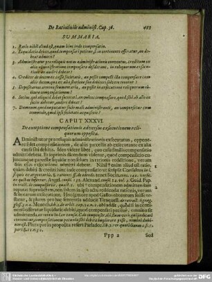 Caput XXXVI. De exceptione compensationis adversus exsecutionem reliquorum opposita