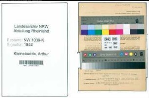 Entnazifizierung Arthur Kleinebudde , geb. 19.02.1898 (Drogist)