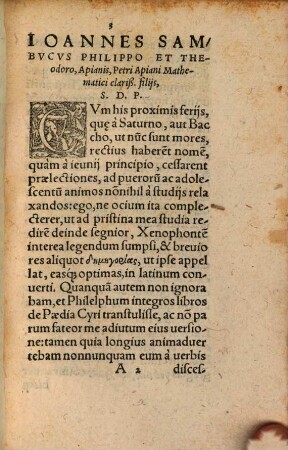 Conciones aliquot ex libris Xenophontis de Paedia Cyri