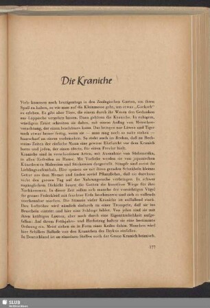 Die Kraniche