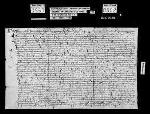 Peter Mayer von Owen, wegen etlicher, unten näher beschriebener aufrührerischer Handlungen zu Kirchheim im Turm gelegen, jedoch auf Fürbitte freigel., verspricht, künftig derartige Handlungen zu unterlassen, sich wie ein Gelobter und Geschworener zu verhalten, und schwört U. Ferner verpflichtet er sich, den Wein und das Geld, das bei seiner Verhaftung bei ihm gefunden wurde, zur Buße dem Herzog zu geben, für die Pferde und den Wagen, die ihm auf seine Bitte zurückgegeben wurden, an den beiden nächstfolgenden Martinstagen je 20 fl Lösegeld zu bezahlen, und weder sich selbst noch sein Hab und Gut aus dem Fürstentum zu verändern. Seine Straftaten: An dem Tag, als die 200 Fußknechte aus der Stadt und dem Amt Kirchheim dem Herzog nach Waiblingen zuziehen sollten, hatte er auf einer Versammlung im Rathaus die Meinung der Aufrührer unterstützt, die vom Amt sollten nicht ausziehen es sei denn, die von Kirchheim "weren dann mynder dan iren". Außerdem hatte er in Melchior Eckers Wirtshaus zu Kirchheim gesagt, er hätte in Pforzheim gehört, der arme Konrad wolle Kirchheim mit Krieg überziehen. Er stellt 15 Bürgen, die mit 40 fl für die obengenannte Zahlungsverpflichtung und mit 400 fl für die Gestellung des Täters (wenn dieser weiterer Straftaten überführt werden sollte) haften. Bürgen: Hans Mayer der Alte, Hans Mayer der Junge, Stefan Bader, Conlin Schür, Conlin Mayer, Toni Mayer, Jörg Kayser, Michel und Hans Emelyn, Hans Rüßlin, Diepolt Beck, Ludwig Wagner, alle von Owen, Hans Kappeller und Peter Schnider, beide von Dettingen Schloßberg, Michel Zecker, B. zu Kirchheim.