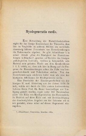 Über Myodegeneration des Herzens : Inaug.-Diss.