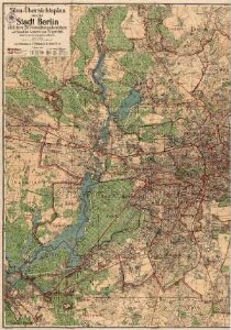 Silva-Übersichtsplan von der Stadt Berlin und ihren 20 Verwaltungsbezirken : auf Grund des Gesetzes vom 27. April 1920