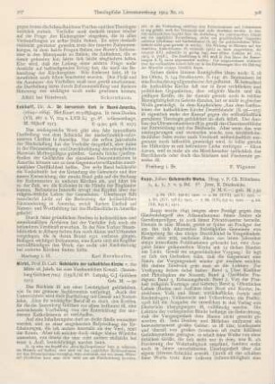 307 [Rezension] Eekhoff, A., De hervormde Kerk in Noord-Amerika. (1624 - 1664). In twee Deelen