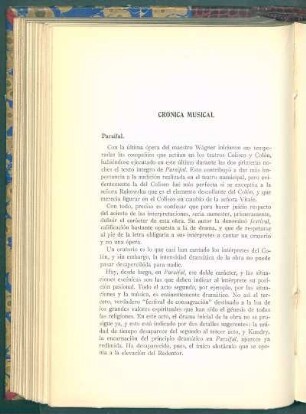 Crónica musical