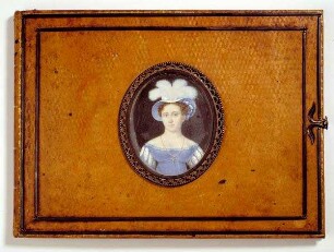 Zeichenalbum mit Bildnis von Herzogin Luise von Sachsen-Coburg-Saalfeld (1800-1831), mit Zeichnungen von C. v. Leiningen und A. Boviller