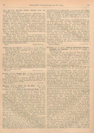 267-268 [Rezension] Bäumer, Gertrud, Fichte und sein Werk