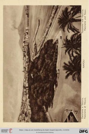 Napoli – Panorama e Vesuvio. – Panorama et Vésuve. – Panorama and Vesuvius. – Panorama und Vesuv.