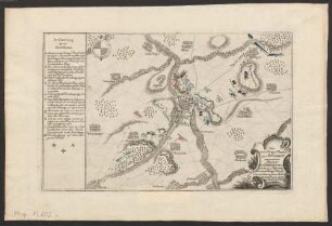 Plan der Expedition, welche d[en] 9 [neunten] Mai 1759 von einem Königl. Preuß. Corps auf den von denen Oesterreichischen Trouppen besetzten Posten beÿ Hof geschehen : des neuen Kriegs Theaters 19. Supplement