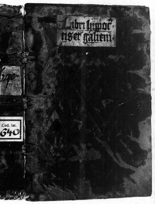 Hippocratis libri de natura humana, de lege, de opere medicinae, de farmaciis, liber experimentorum, liber secretorum, de epidimiis, quarta particula regiminis acutorum, de natura fetus, de aere et aqua et regionibus, de situ regionum et dispositione anni temporum - BSB Clm 640