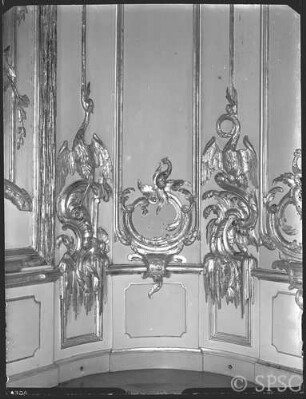 Potsdam, Neues Palais, Oberes Fürstenquartier, Oberes Konzertzimmer, R.: 260, Südwestecke.