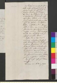 Brief von Goethe, Johann Wolfgang von an Falk, Johannes Daniel