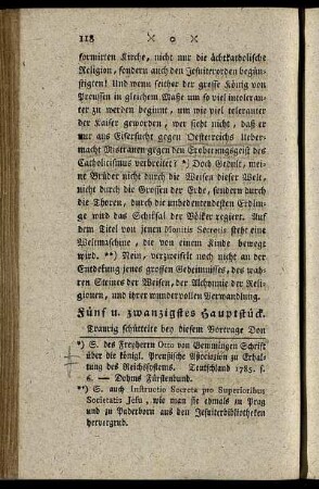 Fünf u. zwanzigstes Hauptstück. - Dreyßigstes Hauptstück.