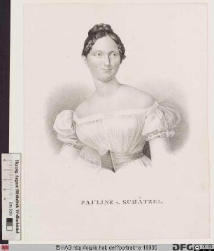 Bildnis Pauline von Schätzel, verehel. Decker