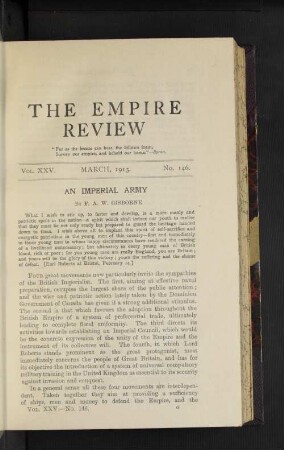 Vol. 25. March, 1913. No. 146.