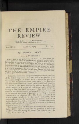 Vol. 25. March, 1913. No. 146.