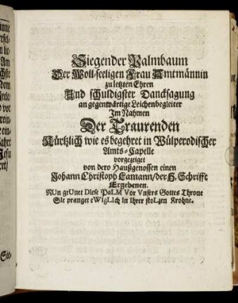 Siegender Palmbaum [...]
