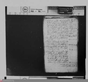 Forderungen des Maurermeisters Abraham Schmidt von Bauarbeiten zu Oranienstein