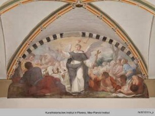 Dreizehn Lünetten-Bilder mit religiösem Inhalt : Die Predigt des Heiligen Vinzenz Ferrer