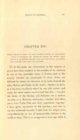 Chapter XIV. General remarks on piracy ...