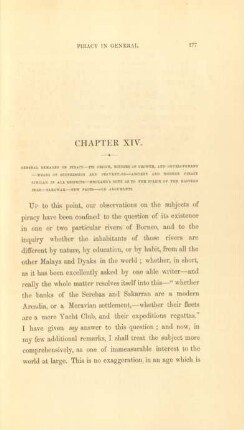 Chapter XIV. General remarks on piracy ...