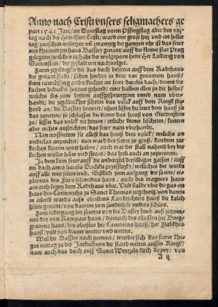 Anno nach Cristi unser seligmachers gepurt 1541 Jare ...