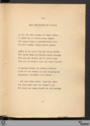 CXI. Die beleidigte Luna