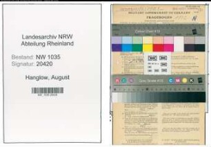 Entnazifizierung August Hanglow , geb. 11.08.1901 (Steiger)