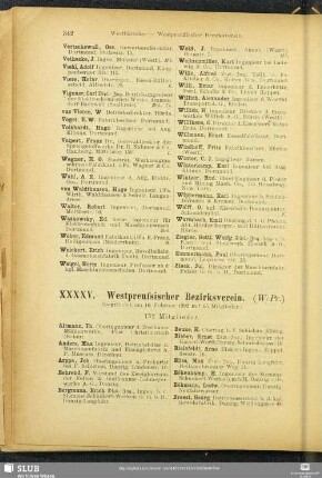 XXXXV. Westpreußischer Bezirksverein.