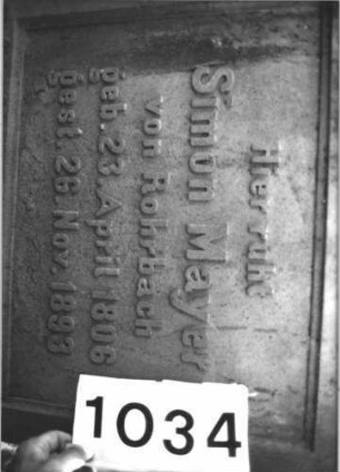 Grabstein 1034 (Detailaufnahme)